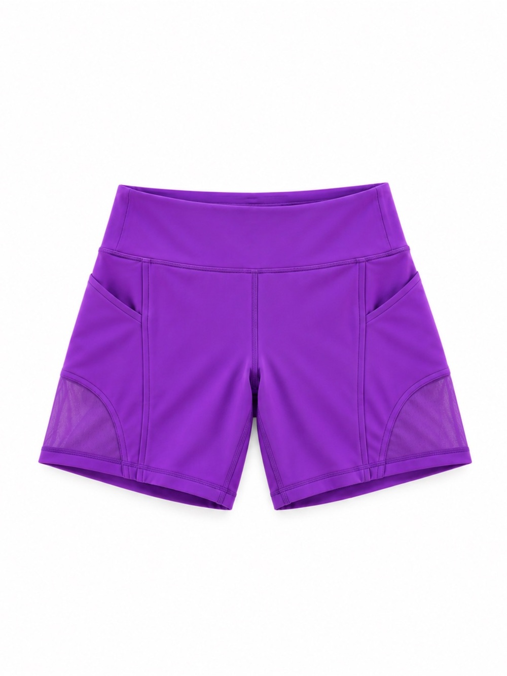 Lululemon Wunder Train Mesh Panel HR Shorts 6” Purple Size 6